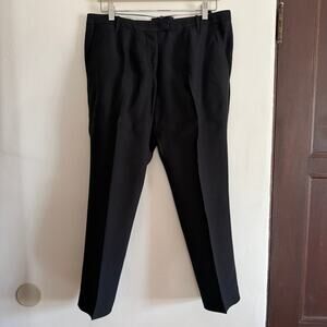 Y2K Vintage ISABEL MARANT Black Linen Blend Tapered Cigarette leg Trousers 42 12